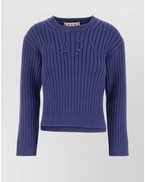 Marni Cotton Blend Jumper - Blue