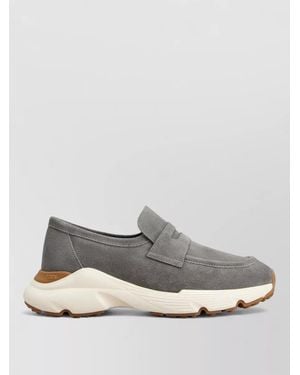 Tod's Suede Loafers - Grey