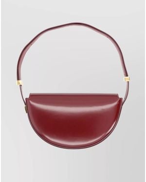 Patou Velvet Shoulder Bag - Red