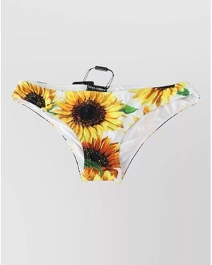 Dolce & Gabbana Logo Lace Bikini Briefs - Metallic