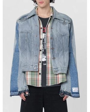 GALLERY DEPT. Buttoned Logo-Patched Jacket - Blue