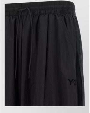 Y-3 Gradient Stripe Shorts Contrast Side Pockets - Black