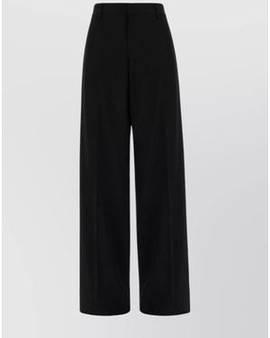 DSquared² Wide-Leg Trousers - Black