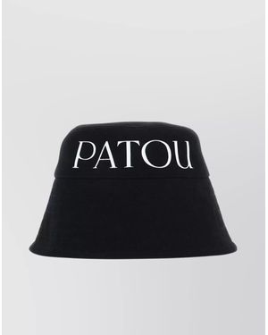 Patou Canvas Wide Brim Hat - Black