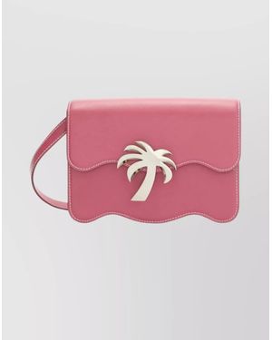 Palm Angels Cross-Body Bag With Adjustable Strap And Motif - Pink