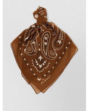 Alanui Paisley Bandana Hair Accessory Washfast Colours - Brown