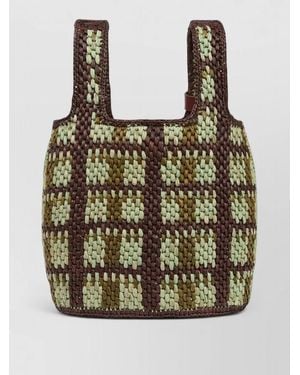 A.P.C. Pecan Raffia Tote Bag - Multicolour