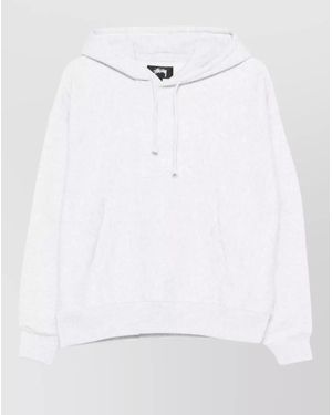 Stussy Linen Cotton Hoodie - White