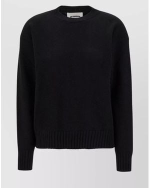 Jil Sander Cashmere Ribbed Oversized Jumper - Black