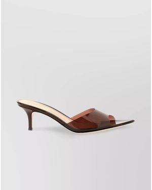 Gianvito Rossi Leather Elle 55 Mules - Orange