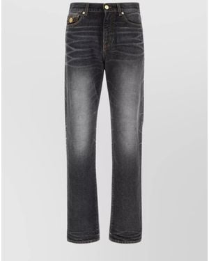 Versace Denim Straight-Leg Jeans - Grey