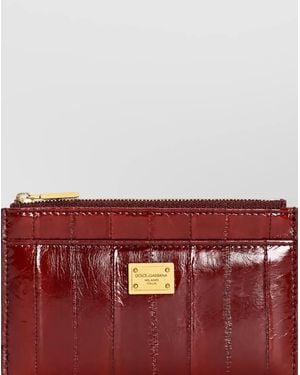 Dolce & Gabbana Leather Card Holder - Red