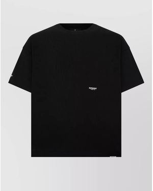 Represent Cotton Relaxed-Fit Cropped T-Shirt - Black