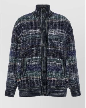 Missoni Check Wool Cardigan - Blue