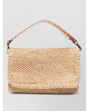 IBELIV Raffia Cross-Body Bag - Natural