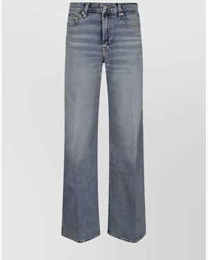 7 For All Mankind Denim High-Rise Flared Jeans - Blue