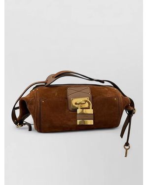 Chloé Paddington Leather Belt Shoulder Bag - Brown