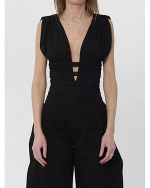 Alaïa Deesse Jersey Bodysuit - Black