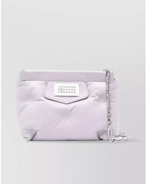 Maison Margiela Glam Slam Mini Leather Crossbody Bag - Purple