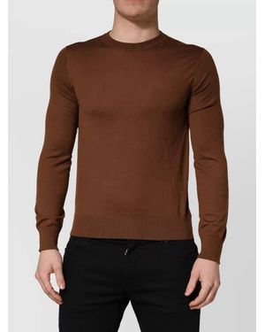Dolce & Gabbana Cashmere Crew Neck Sweater - Brown