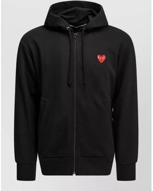 COMME DES GARÇONS PLAY Printed Hooded Jacket - Black