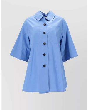Max Mara Cropped Jacket - Blue