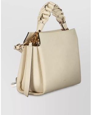 Coccinelle Leather Shoulder Bag - Natural