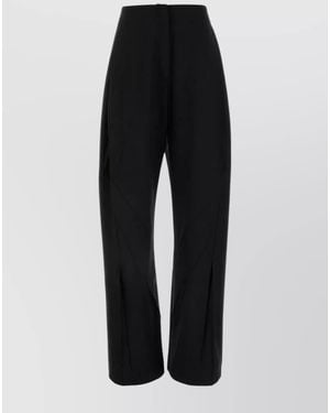 Kiko Kostadinov Wool Wide-Leg Tailored Trousers - Black