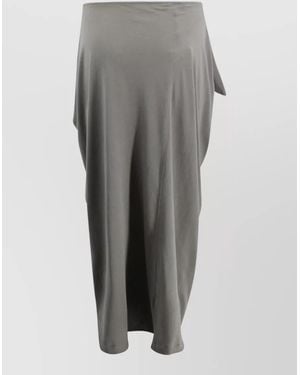 Soeur Goa Tie Waist Long Jersey Skirt - Grey