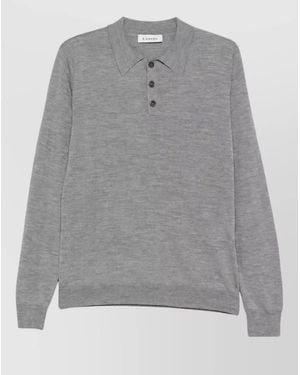 Lanvin Polo Sweater - Gray