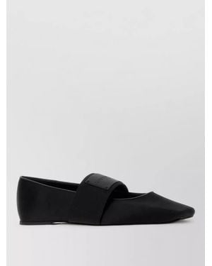 Givenchy Satin Pointed Toe Ballerina Loafers - White