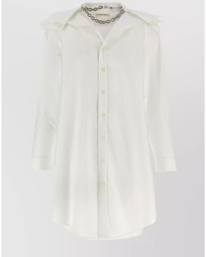 Y. Project Cotton Shirt Dress - White