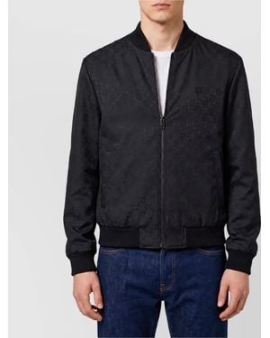 Gucci Reversible Silk Bomber Jacket - Blue
