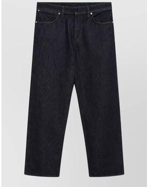 Stone Island Straight Leg Denim Jeans Five Pockets - Blue