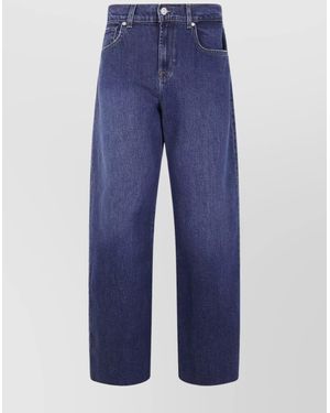 7 For All Mankind "Hilo" Wide Leg Pants - Blue