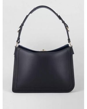Lanvin Calfskin Shoulder Bag - Blue