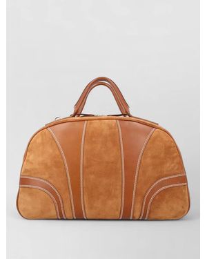 Dries Van Noten Leather Duffle Bag - Brown