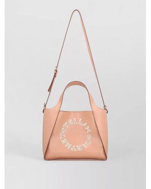 Stella McCartney Logo Tote Bag Shoulder Strap Design - Pink