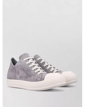 Rick Owens Leather Low-Top Lace-Up Trainers - Multicolour