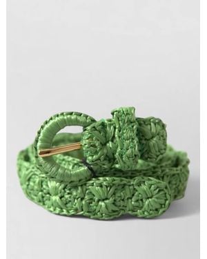 Dolce & Gabbana Viscose Skinny Waist Belt - Green