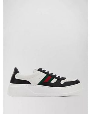 Gucci Leather Low-Top Trainers - Metallic