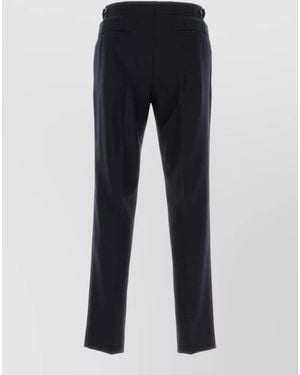 Brioni Wool Tailored Trousers - Blue