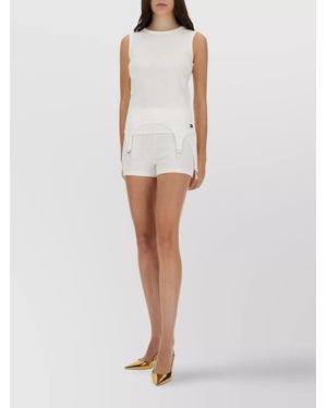 Jean Paul Gaultier Cotton Mini Shorts - White
