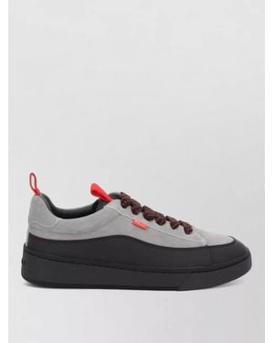 Bally Calf Leather Lace-Up Trainers - Multicolour