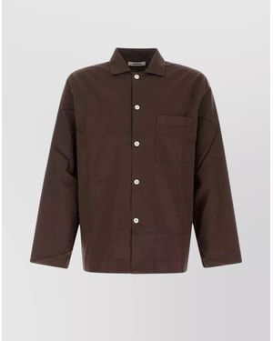 Tekla Poplin Shirt - Brown