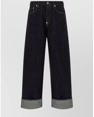 KENZO Cotton Straight-Leg Jeans - Blue