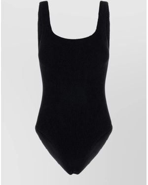 Hunza G Square Neck Swimsuit - Black