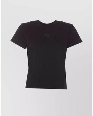 Alexander Wang Cotton Logo Print T-Shirt - Black