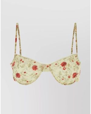 Prada Printed Cropped Top - Metallic