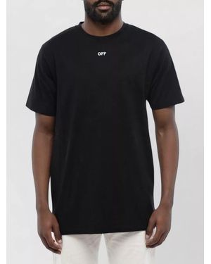 Off-White c/o Virgil Abloh Cotton Crew-Neck T-Shirt - Black